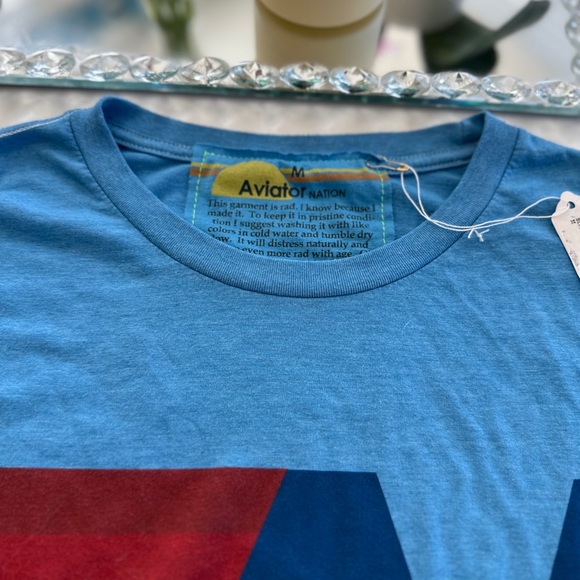 NWT…Logo Long Sleeve Tshirt $125 
Size: Medium
Color: Ocean - Picture 2 of 3